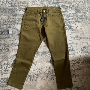Bonobos Extra Stretch Travel Jeans - Madeira Olive Size Athletic 34 x 30